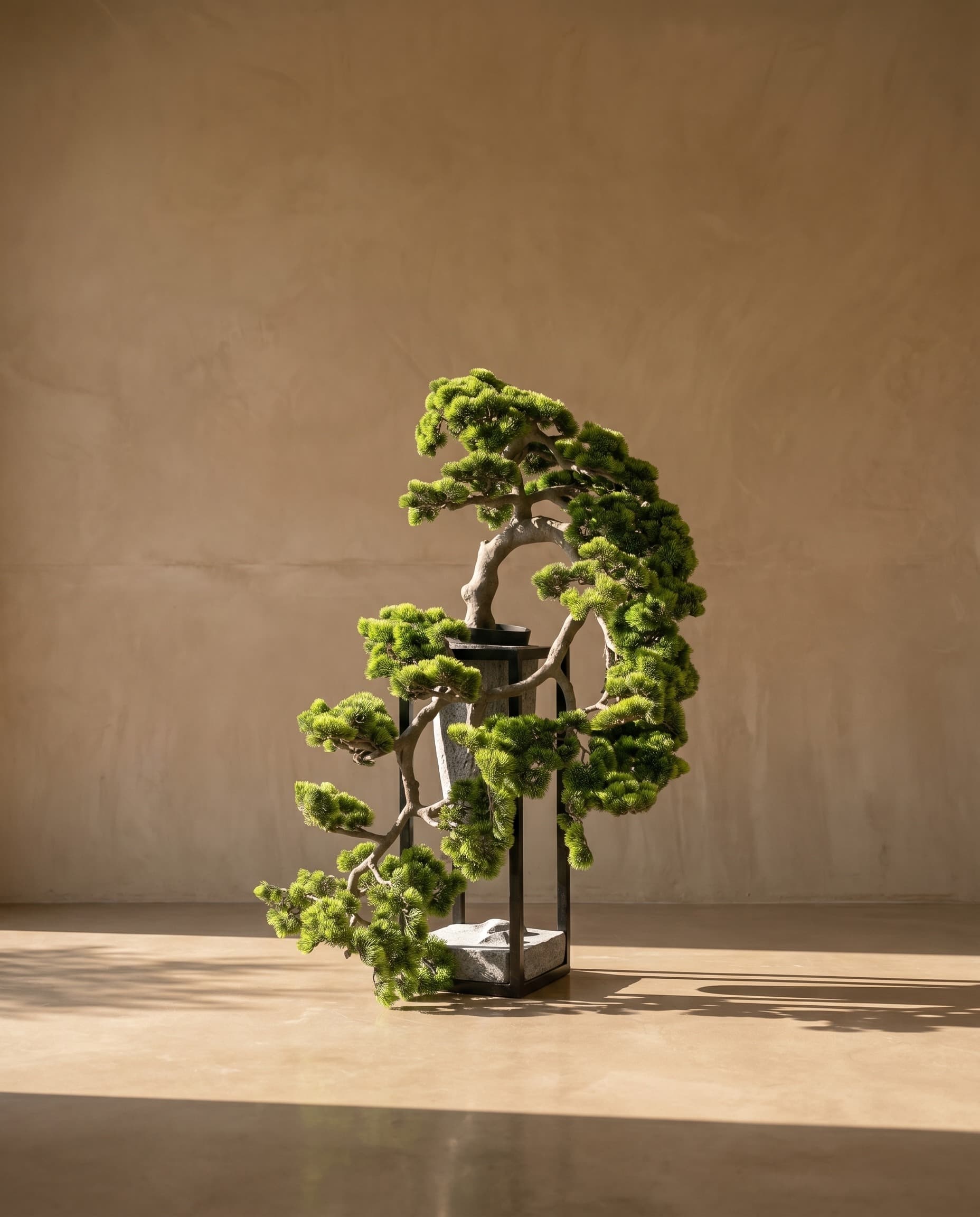 The Long-Needle Cascade · Tall — The Bonsai